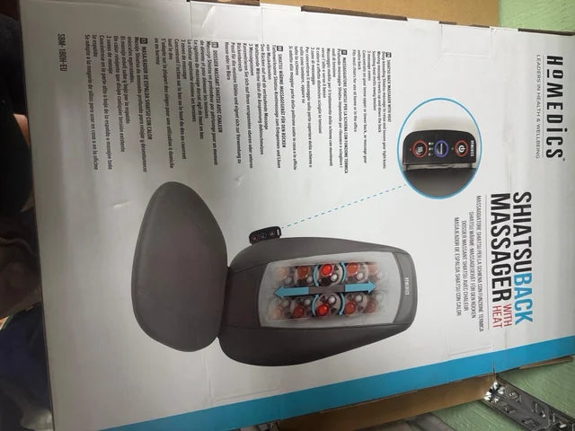 Asiento Masajeador Eléctrico Shiatsu HoMedics con Calor Relajante