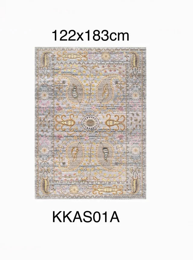 Alfombra Vintage nuLOOM Killian Gris (122 x 183 cm)