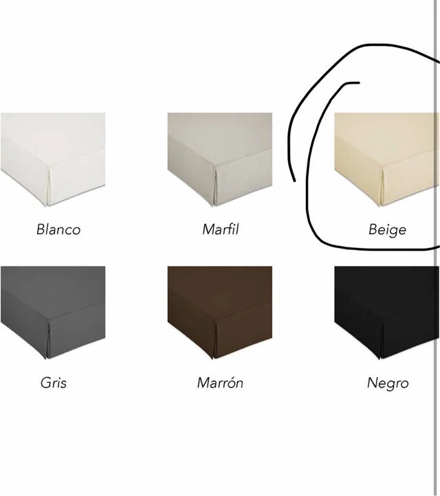 Cubre Canapé con Fuelle Inglés – Beige (Cama de 150)