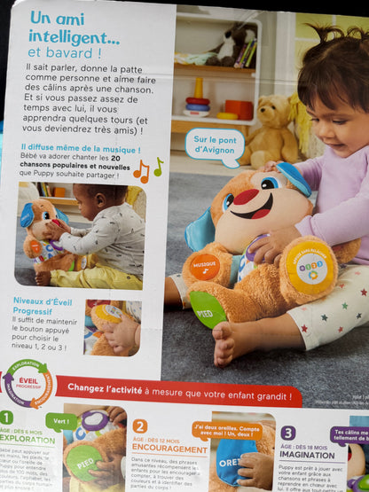 Fisher-Price: Perrito Aprendizaje Progresivo (Versión Francesa) – El compañero interactivo ideal