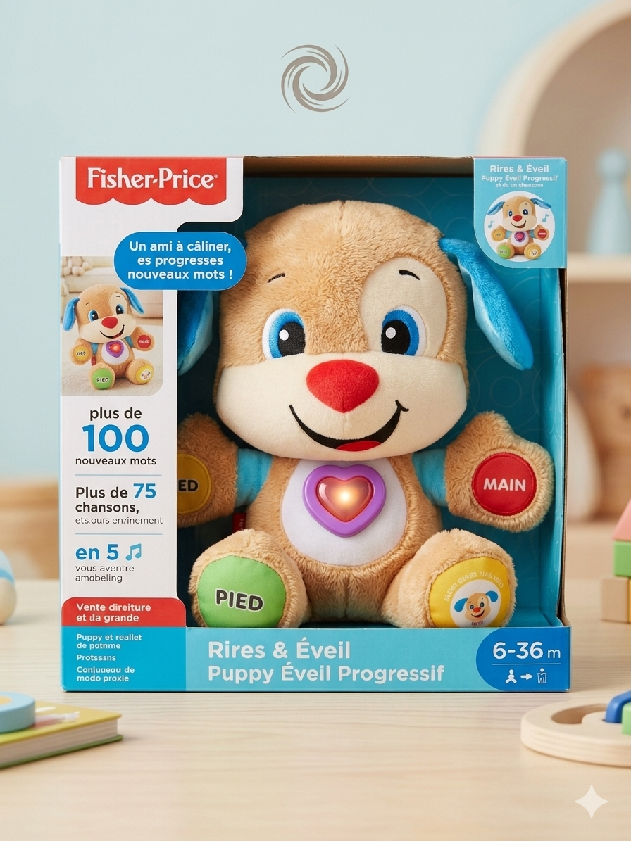 Fisher-Price: Perrito Aprendizaje Progresivo (Versión Francesa) – El compañero interactivo ideal