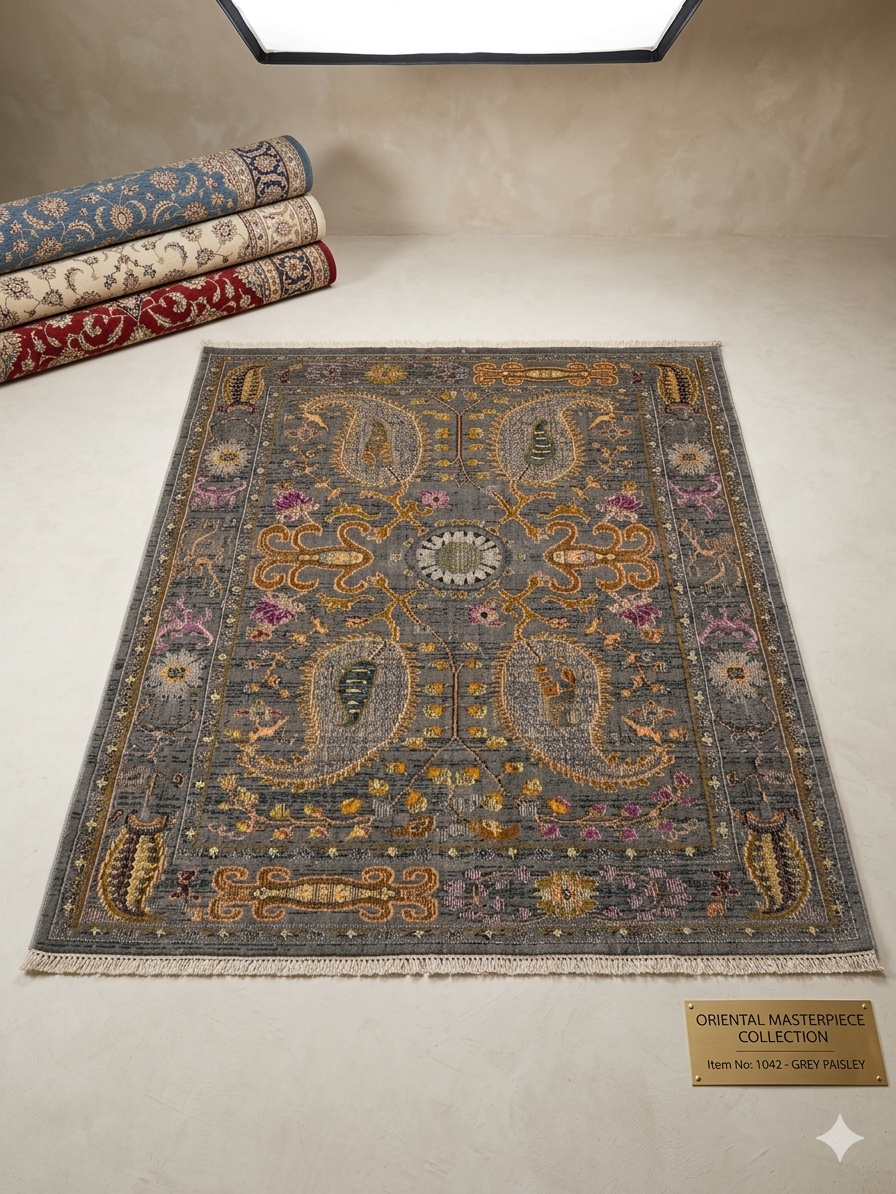 Alfombra Vintage nuLOOM Killian Gris (122 x 183 cm)