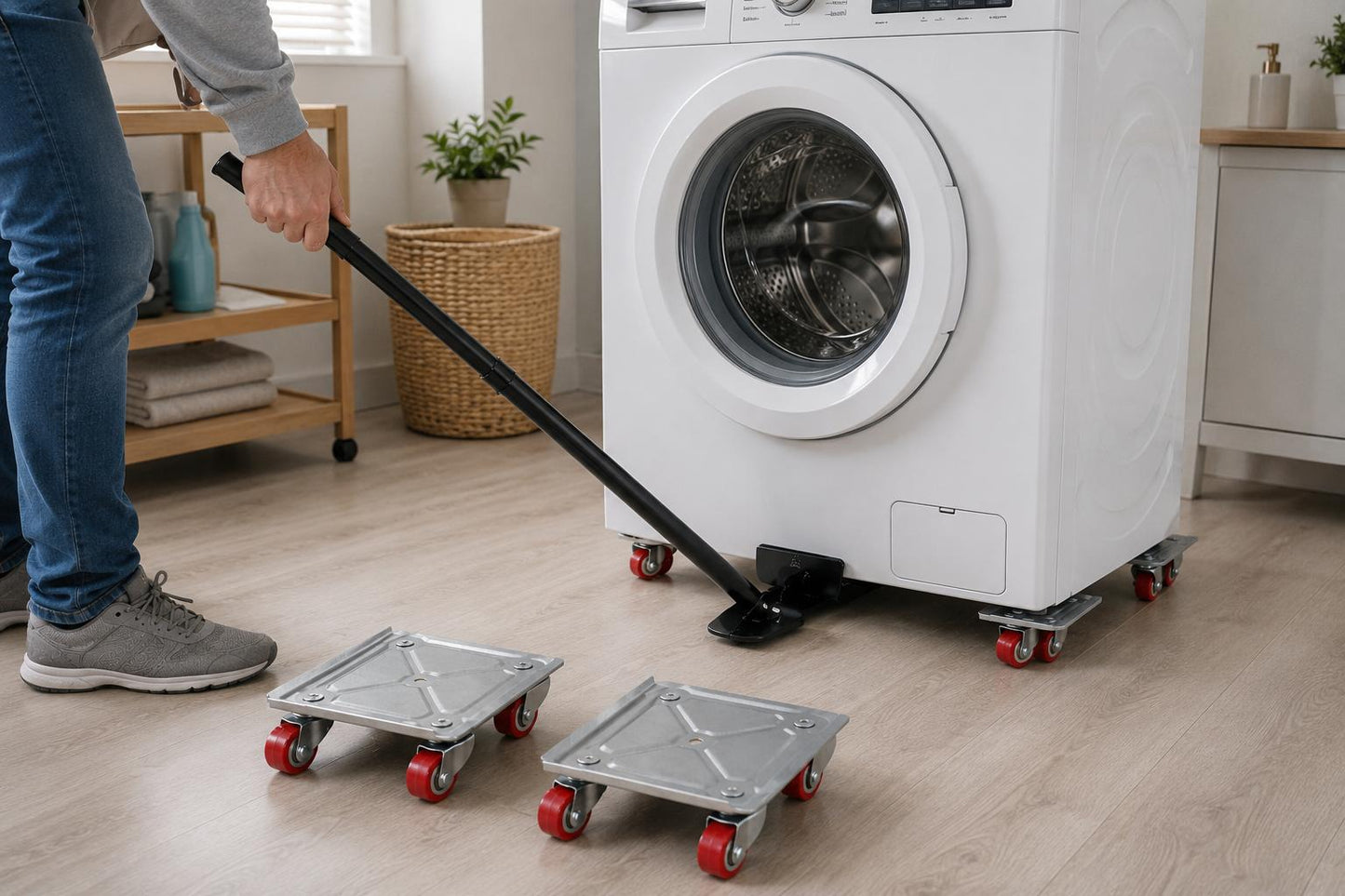 Set Transportador de Muebles Profesional – Capacidad 600 kg (Juego de Ruedas Giratorias 360°)