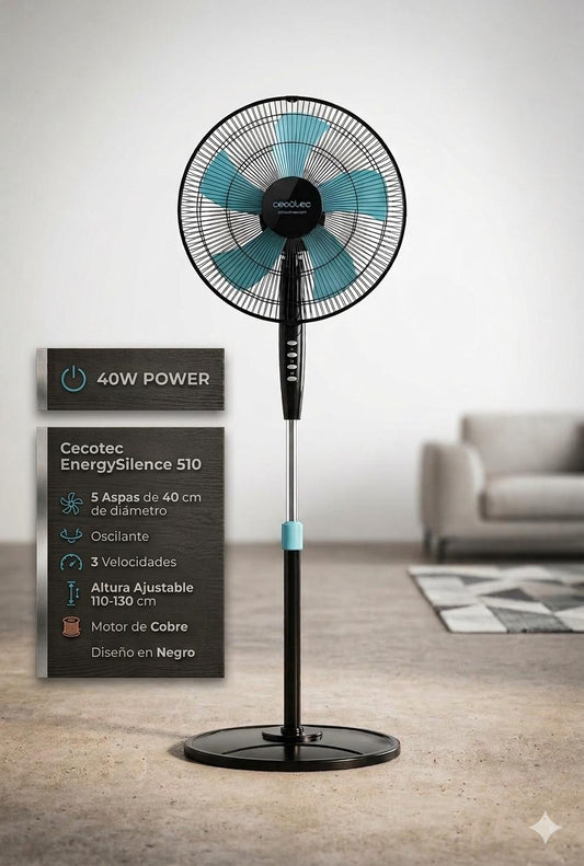 Ventilador de Pie Cecotec EnergySilence 510 (40 W)