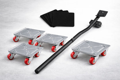 Set Transportador de Muebles Profesional – Capacidad 600 kg (Juego de Ruedas Giratorias 360°)