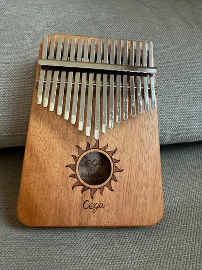 Kalimba Profesional de 17 Teclas – Piano de Pulgar en Madera Maciza
