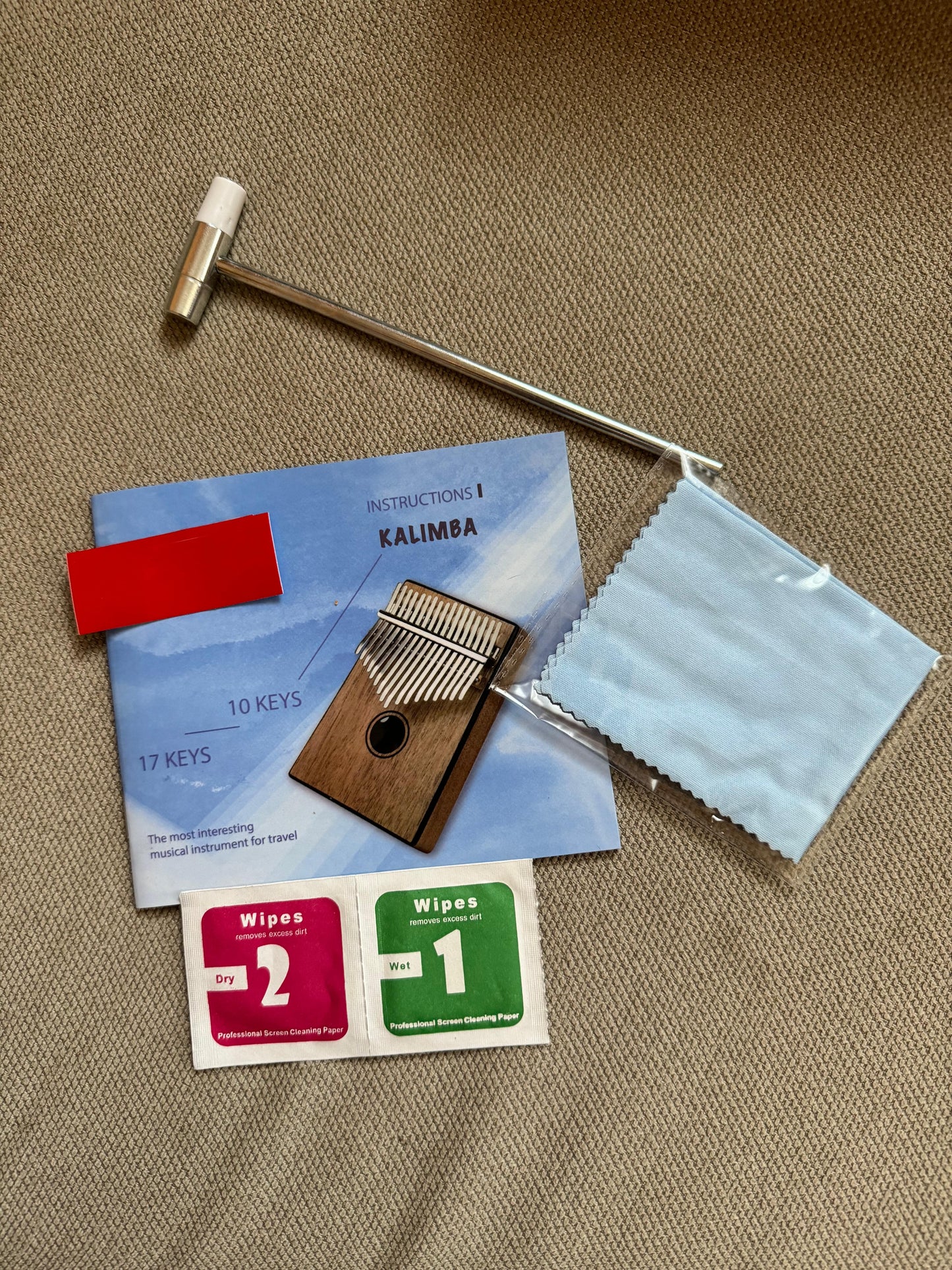 Kalimba Profesional de 17 Teclas – Piano de Pulgar en Madera Maciza