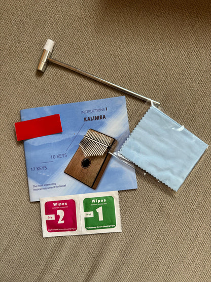 Kalimba Profesional de 17 Teclas – Piano de Pulgar en Madera Maciza