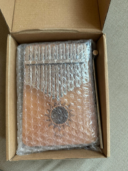 Kalimba Profesional de 17 Teclas – Piano de Pulgar en Madera Maciza