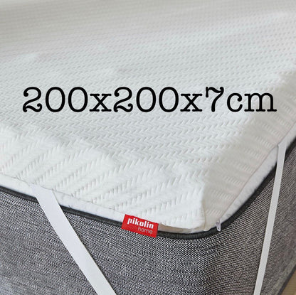 Topper Viscoelástico Multizonas Pikolin Home (200 x 200 x 7 cm)
