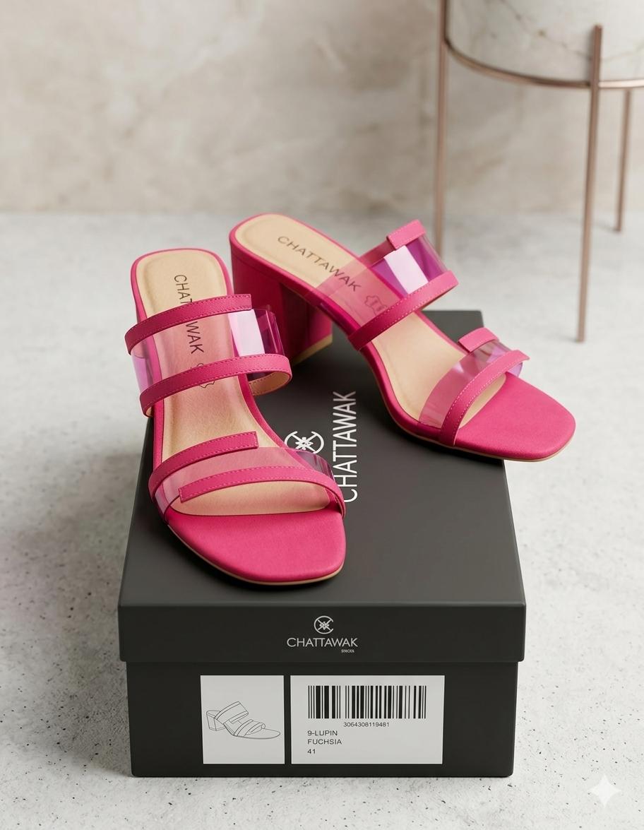 Fuchsia Sandals 41 NEW!