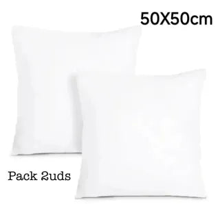 2 Pack Cushion Fillers 50x50cm NEW!