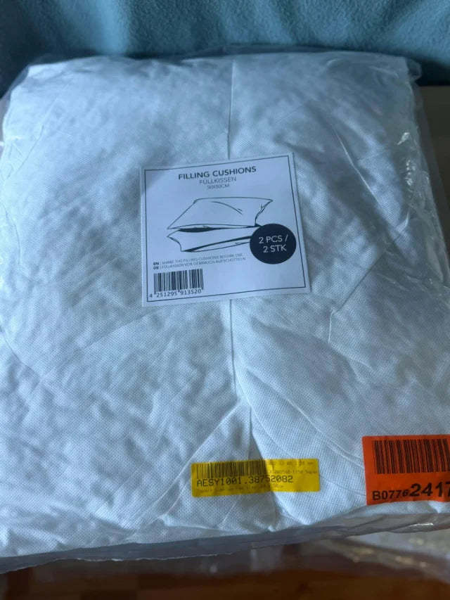2 Pack Cushion Fillers 50x50cm NEW!