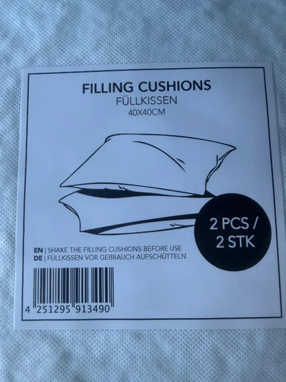 2-Pack Cushion Inserts 40x40cm NEW!