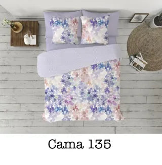 Juego de Funda Nórdica Pierre Cardin (Modelo Sara Malva) – Cama de 135