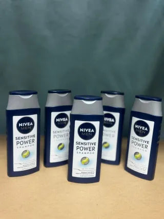 5x Nivea Men Sensitive Power Shampoo NEW!
