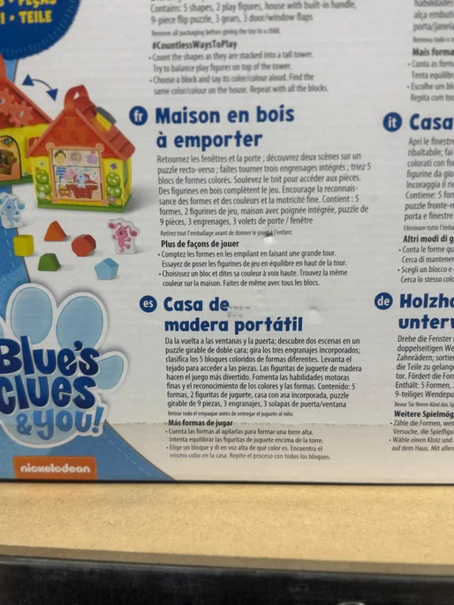 Casa de Madera Portátil Melissa &amp; Doug – Blue's Clues &amp; You!