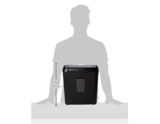 Trituradora de Papel de Corte Cruzado Amazon Basics (Capacidad 12 Hojas)