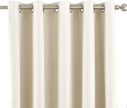 Ivory Eyelet Curtains 168x137cm (Pair) NEW