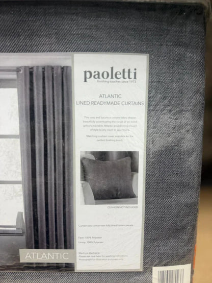 Juego de Cortinas de Ojales Paoletti (Modelo Atlantic) – 117 × 183 cm