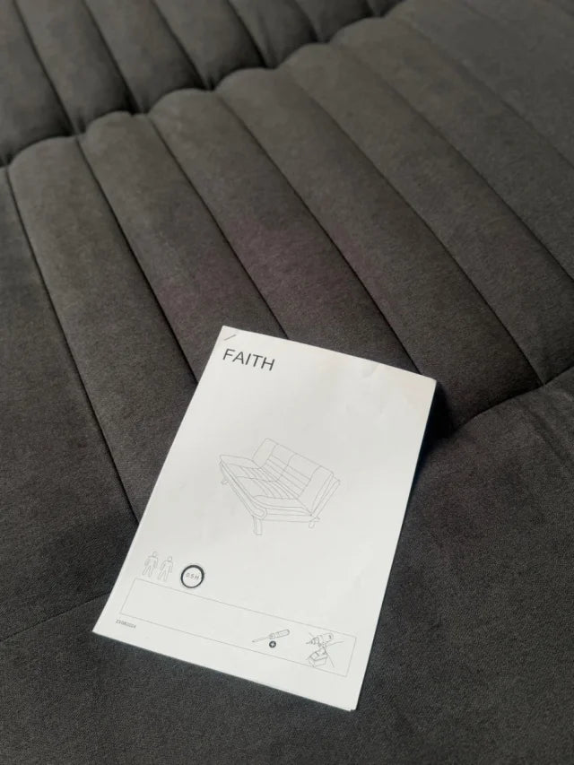 Gray Fabric Sofa Bed NEW