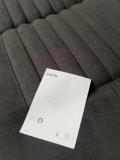 Gray Fabric Sofa Bed NEW