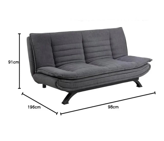 Gray Fabric Sofa Bed NEW