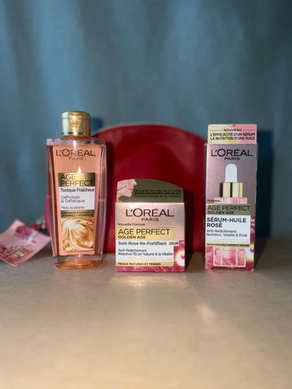 Pack Tratamiento L'Oréal Age Perfect Golden Age (Set de 3 Productos + Neceser)