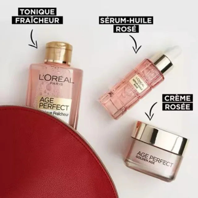 Pack Tratamiento L'Oréal Age Perfect Golden Age (Set de 3 Productos + Neceser)