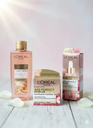Pack Tratamiento L'Oréal Age Perfect Golden Age (Set de 3 Productos + Neceser)
