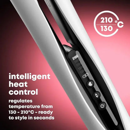 Plancha de Pelo de Cerámica Revamp Progloss Ion Shine (Blanca)