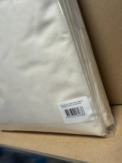 Juego de Funda Nórdica Bianca Plain Dyed (160×220 cm) – Crema