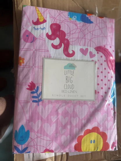Funda Nórdica Infantil Unicornios Mágicos (137×200 cm) – Rosa