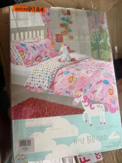 Funda Nórdica Infantil Unicornios Mágicos (137×200 cm) – Rosa