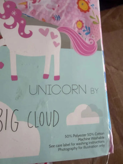 Funda Nórdica Infantil Unicornios Mágicos (137×200 cm) – Rosa