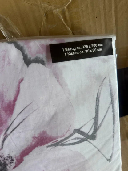 Duvet Cover Cotton Bed 80/90 Pink Flowers €13