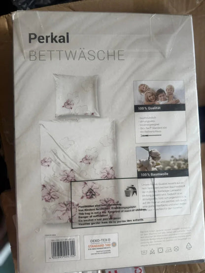 Duvet Cover Cotton Bed 80/90 Pink Flowers €13