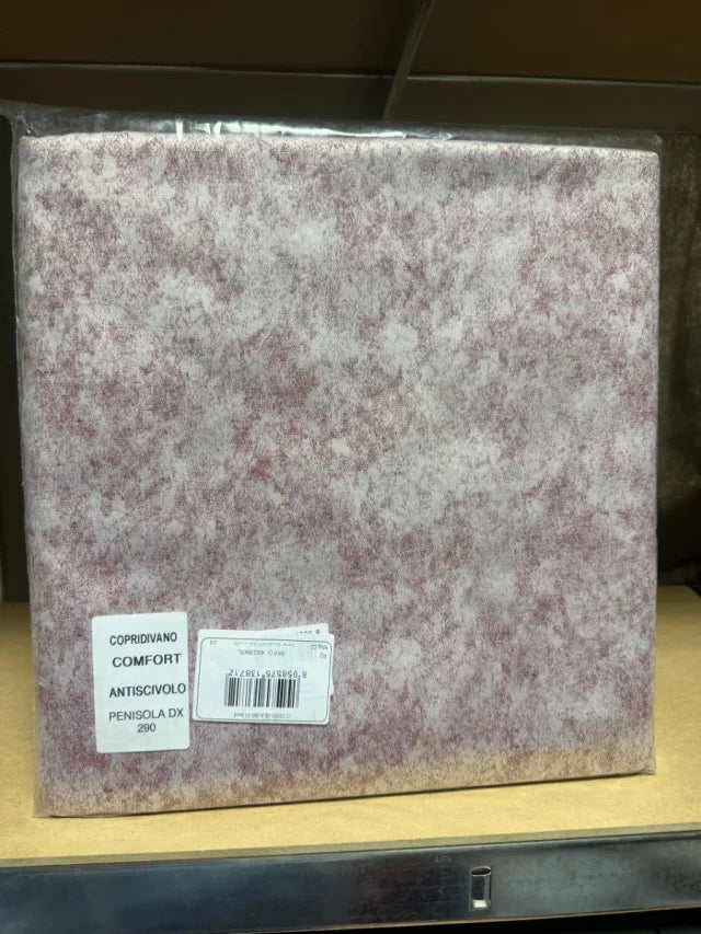 Funda de Sofá Antideslizante Glamour para Chaise Longue Derecha (290 cm) – Burdeos
