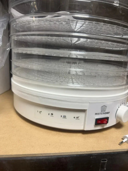 Deshidratador de Alimentos MisterChef 250W (5 Bandejas Grandes)