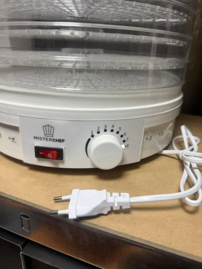 Deshidratador de Alimentos MisterChef 250W (5 Bandejas Grandes)