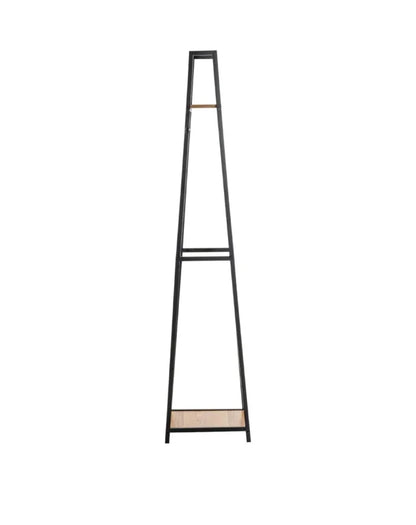 Armario de Pie Moderno HAKU Möbel (38×40×166 cm) – Roble y Negro