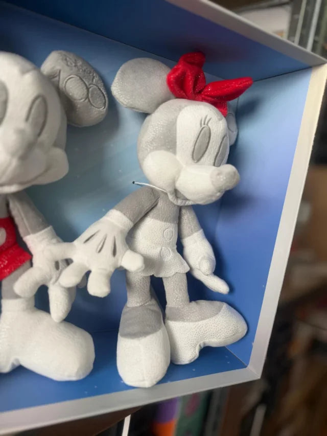 Set de Peluches de Colección Disney Mickey & Minnie Mouse "100 Años" (Edición Limitada)
