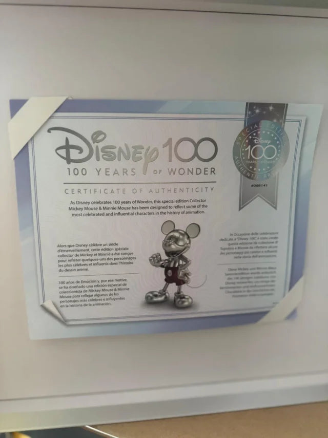 Set de Peluches de Colección Disney Mickey & Minnie Mouse "100 Años" (Edición Limitada)