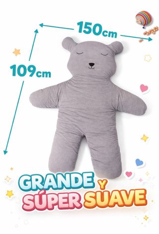 Alfombra de Juego Infantil Childhome Teddy Bear – Gris