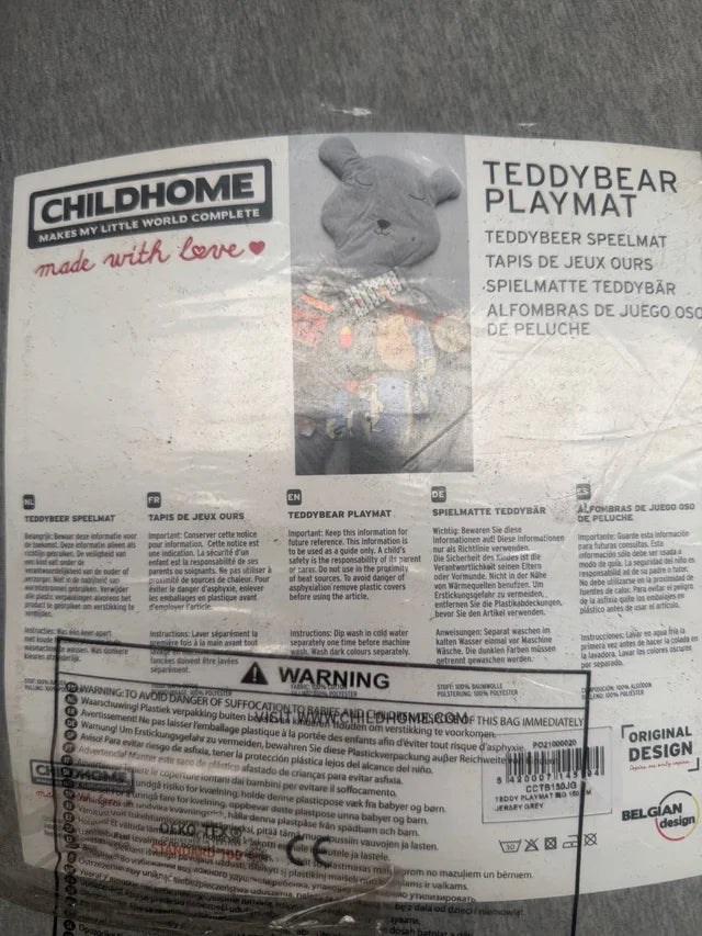 Alfombra de Juego Infantil Childhome Teddy Bear – Gris