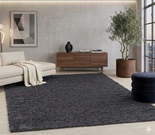 Rug 200x290cm Dark Gray NEW