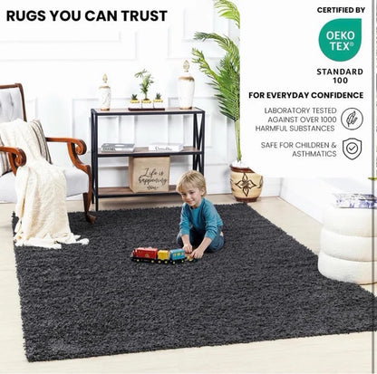 Rug 200x290cm Dark Gray NEW