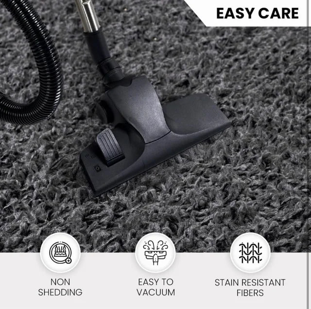 Rug 200x290cm Dark Gray NEW