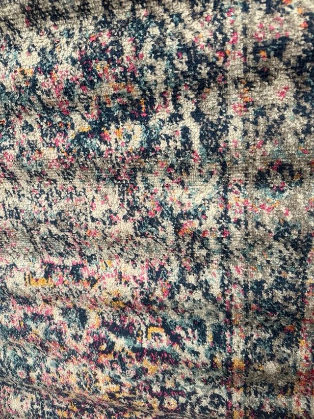 Alfombra Vintage con Medallones Lila (90 x 150 cm)