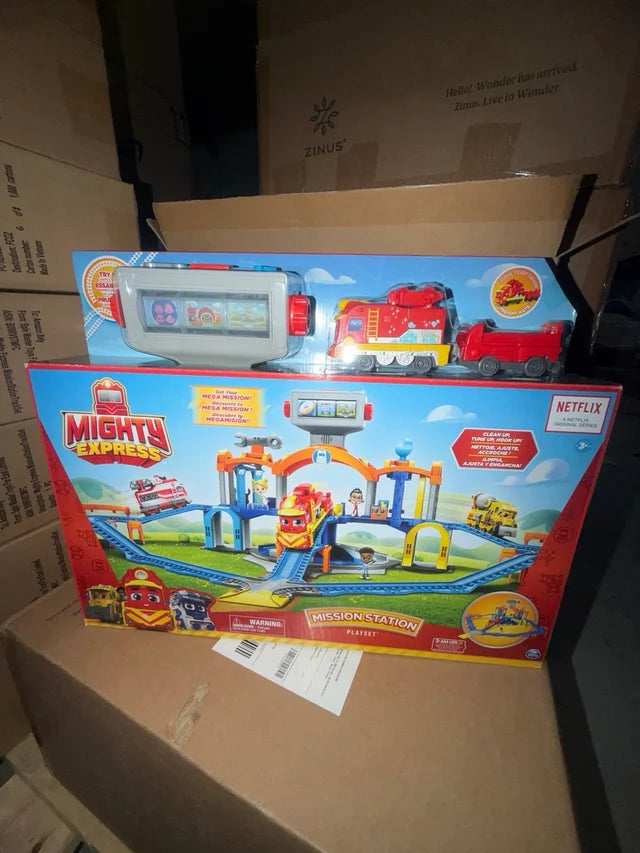 Playset de Trenes Mighty Express Mission Station